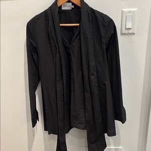 Black Women's Top with tie